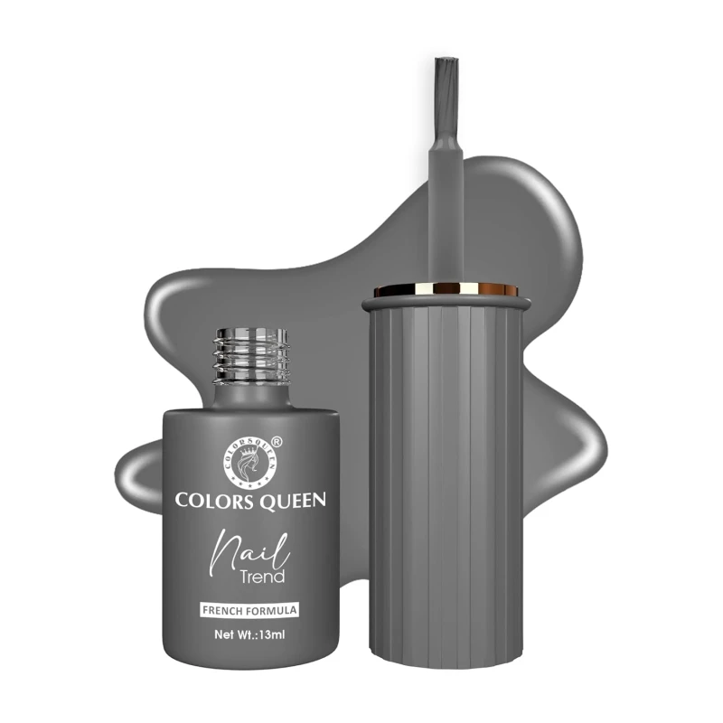 Colors Queen Nail Trend Glossy Nail Polish | Chip Resisting & Quick Drying Nail Paint with High Shine | 7 Toxin Free Formula | Vegan & Cruelty Free | Long Lasting & Vibrant Nail Paint for Women (Slate, 13ml) thumbnail 2